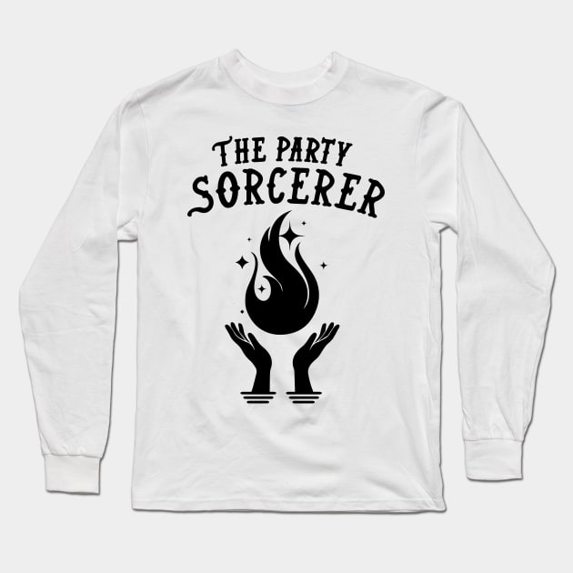 Sorcerer Dungeons and Dragons Team Party Long Sleeve T-Shirt by HeyListen